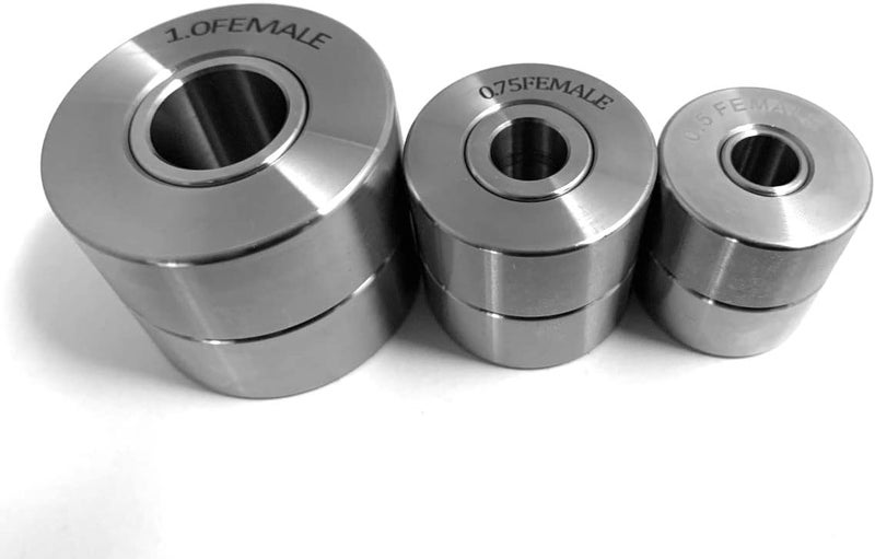 UTVDistribution Dimple Die Set 3 Piece 1/2" 3/4" 1" Bolt Together or Hydraulic Press USA Made - Image 1
